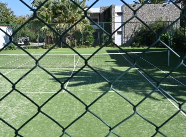 Chain link fencing